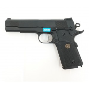 Страйкбольный пистолет WE Colt M1911A1 M.E.U. Black (WE-E008A-BK)